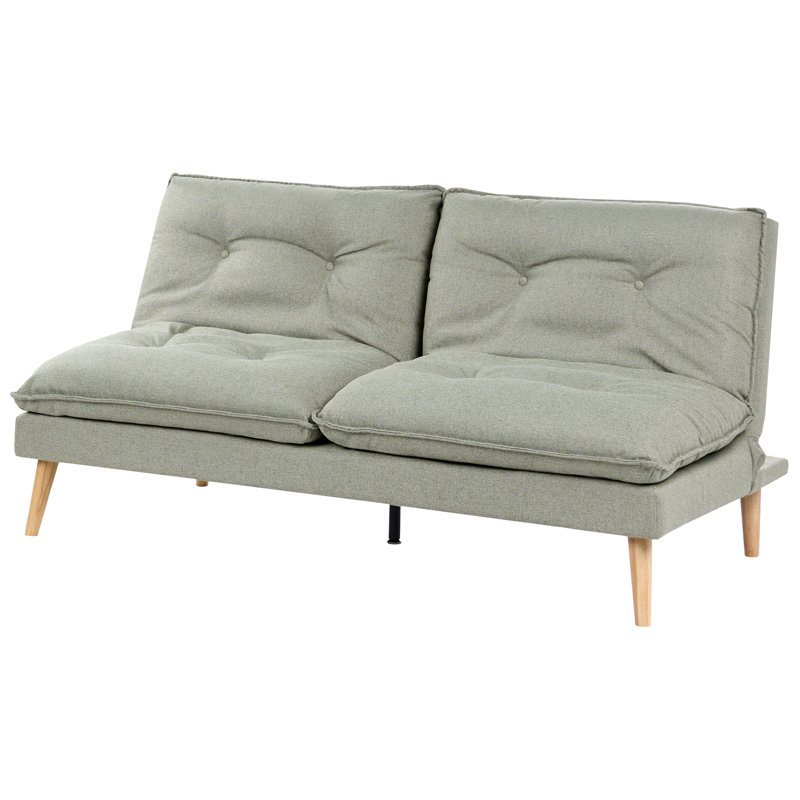 178cm Upholstered Sofa Bed, Green, Fabric