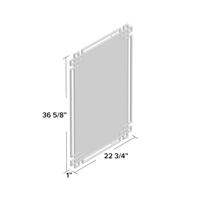 Belara Metal Rectangle Wall Mirror