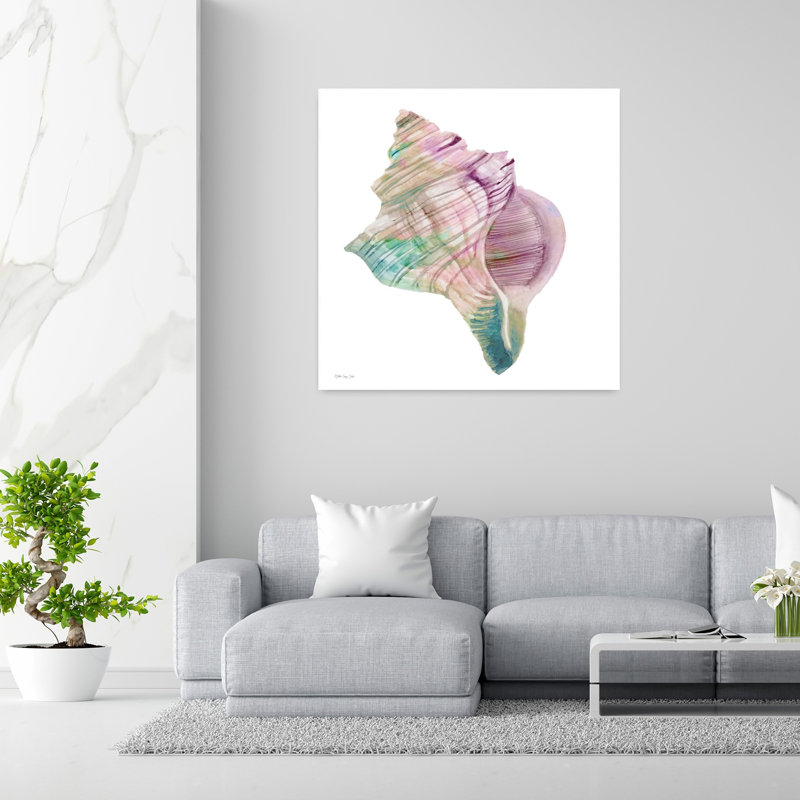 Conch Shell Abstract Coastal Art, 48" H x 48" W