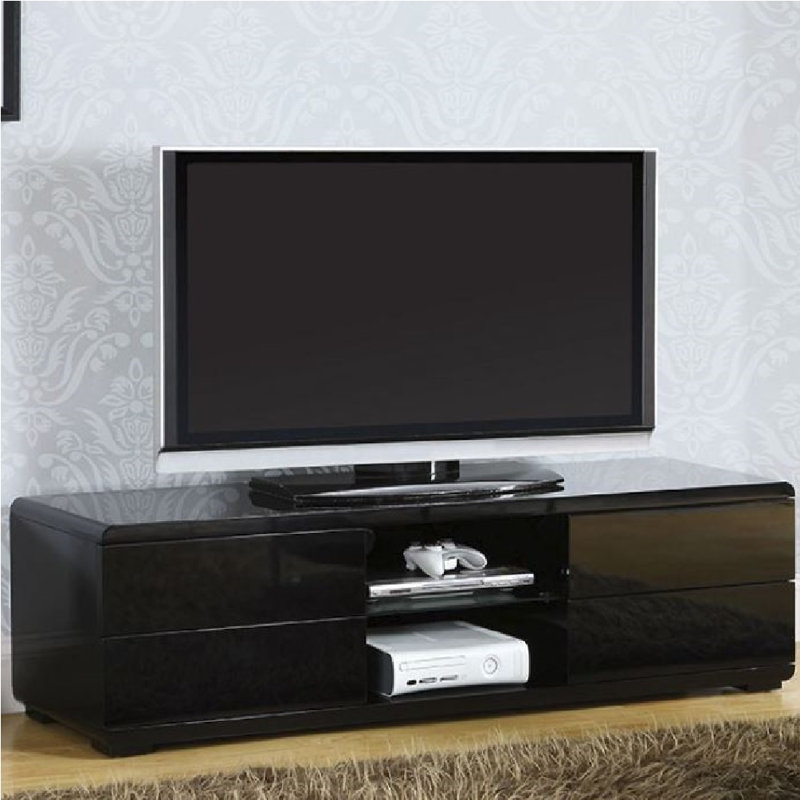 Meuble télé pour téléviseur de 70 po ou moins Ponsin, Noir