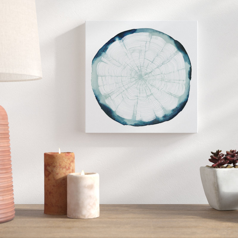 Tree Ring Overlay II by Grace Popp - Wrapped Canvas Painting, 30cm H x 30cm W