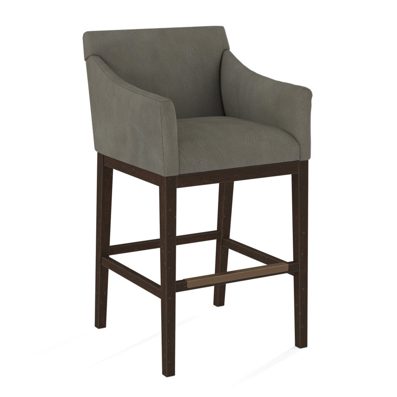 Upholstered Stool, Applause Porpoise, White