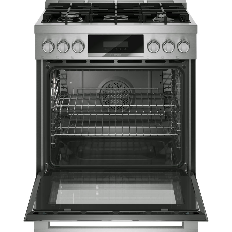 Série 800, cuisinière à double combustible de style industriel 30 po, acier inoxydable