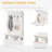 38" 3-In-1 Entryway Hall Tree With Storage Bench, Coat Rack With Four Hooks And Shoe Storage, White