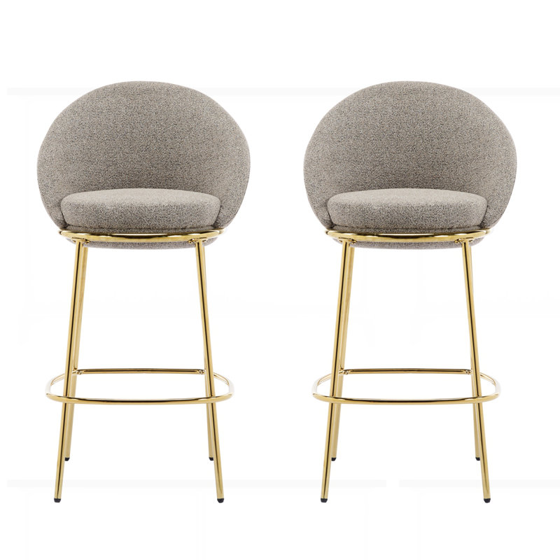 Ensemble de 2 tabourets de bar Celano, Beige