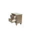 Table de chevet 2 tiroirs Silver