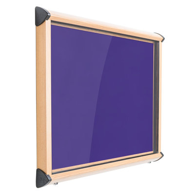 Shield Wood Effect Exterior Showcases Wall Mounted Bulletin Board