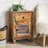 Steger Solid Wood Top End Table with Storage