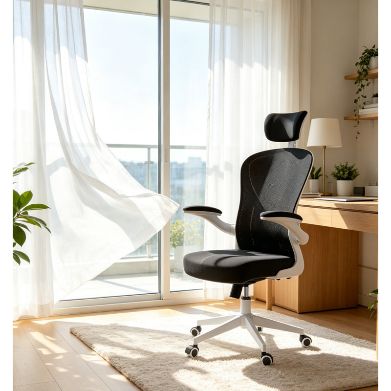 Task Chair, White/Black