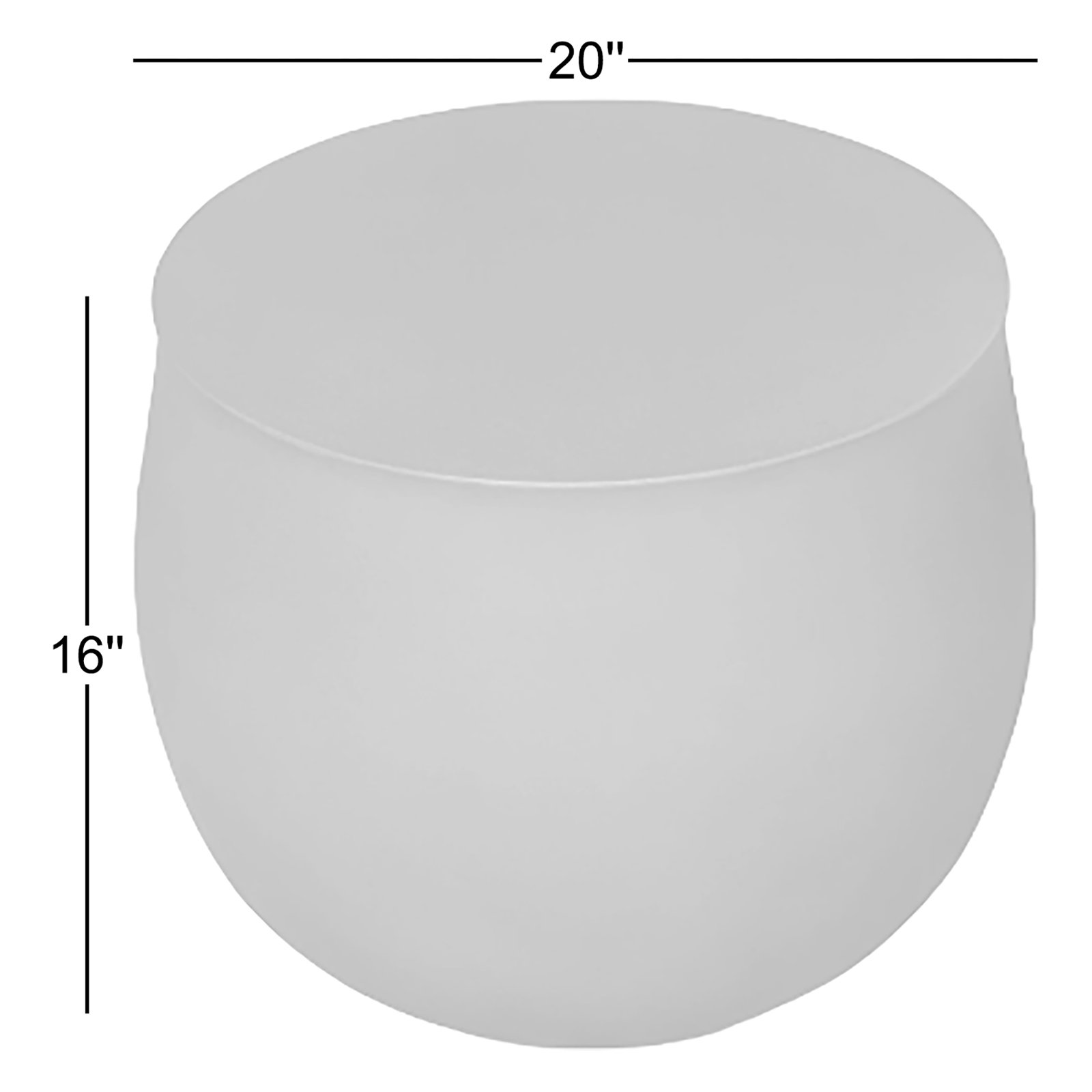 Mickley 20'' Concrete Outdoor Side Table