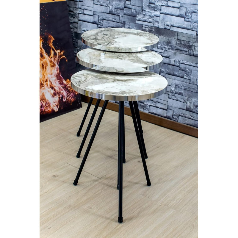 Caenas 14cm Console Table, White