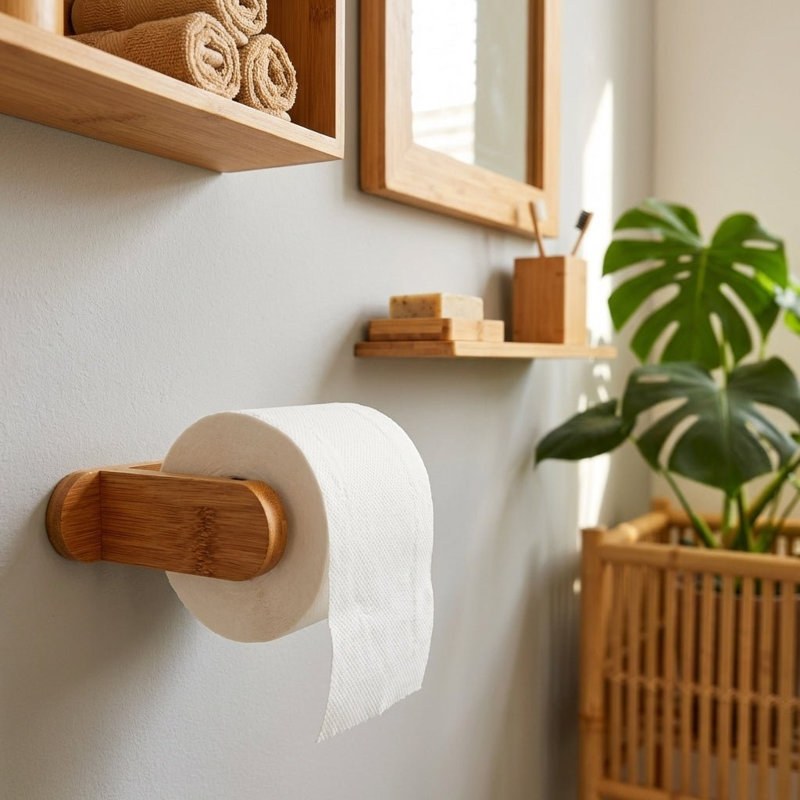 Bamboo Toilet Paper Holder