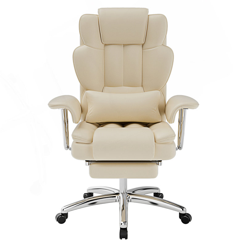 Fauteuil de bureau, grand et grand fauteuil de direction avec repose-pieds
