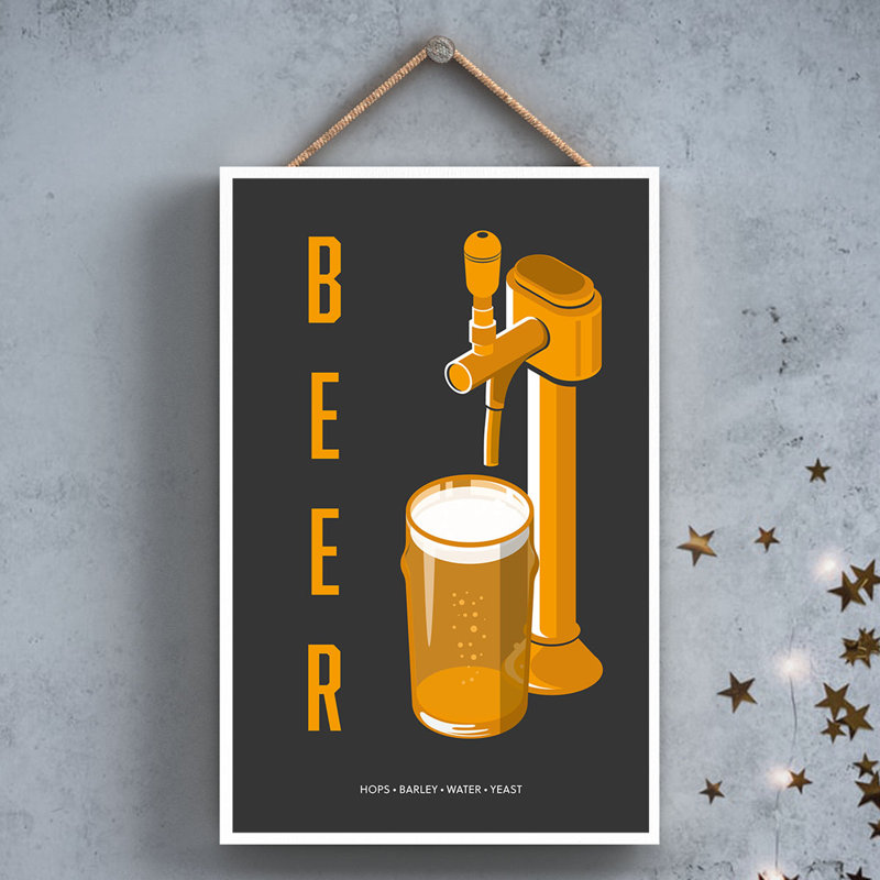 Cocktails - Beer Tap - Print on MDF