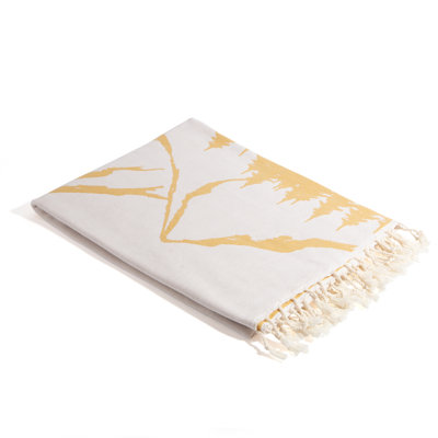  Serviette turque douce en coton biologique à imprimé montagne, peshtemal de plage résistant au sable, mince et absorbante, 66 po x 36 po
