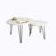 Ensemble de 2 tables basses gigognes rondes 27,56 po, ensemble de tables de bout gigognes circulaires-744875112