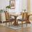 Solid Wood Rattan-Back Dining Chair-94679523