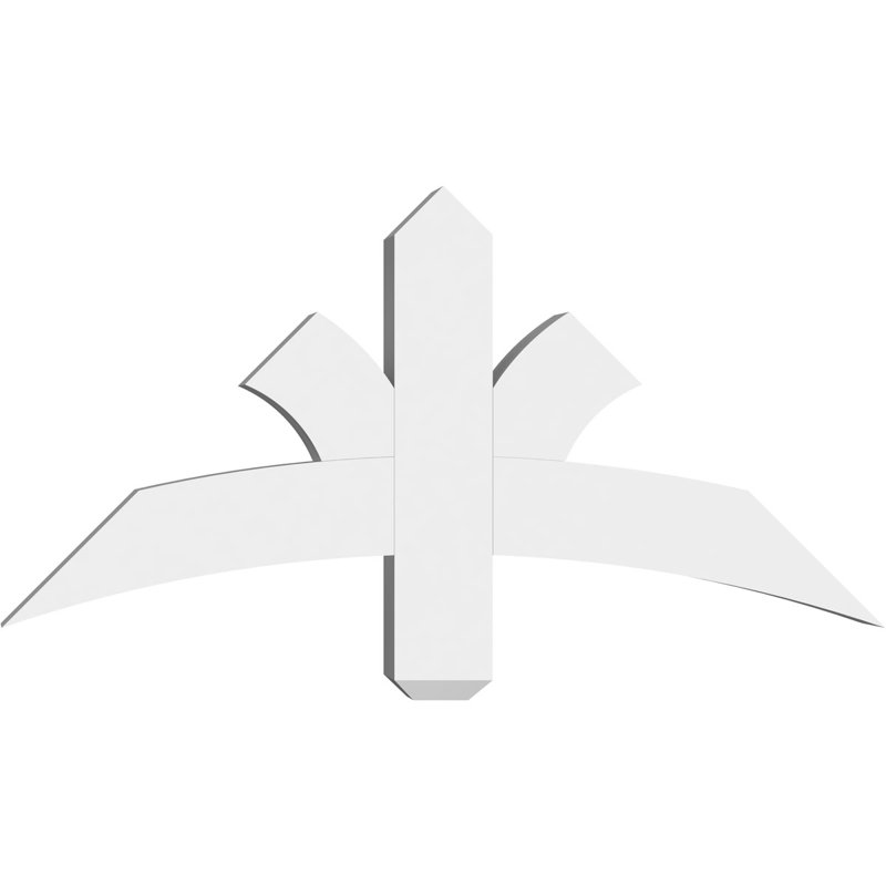 Support pour pignon Davenport, H 18 po x l 36 po (pas: 12/12), P 4 po x F 4 po, PVC