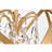 Quon 5 - Light 18.9"  Metal and Crystal Orb 5-light Chandelier-1753302370-1812734045