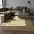 Woven Carpet With Wavy Patterns In Off Yellow Shades-1786860444