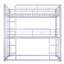 Metal Twin Bunk Bed, Silver - Space Saving & Strong Size 3 Saving, Rails, No Box Spring, Quick Installation