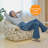Black & White Abstract Pattern Bean Bag Chair – Ultra-Comfortable & Supportive for Lounging, Reading, & Gaming