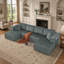 Canapé modulaire en forme de U de 132 po, canapé-lit Comfy Cloud-977810231