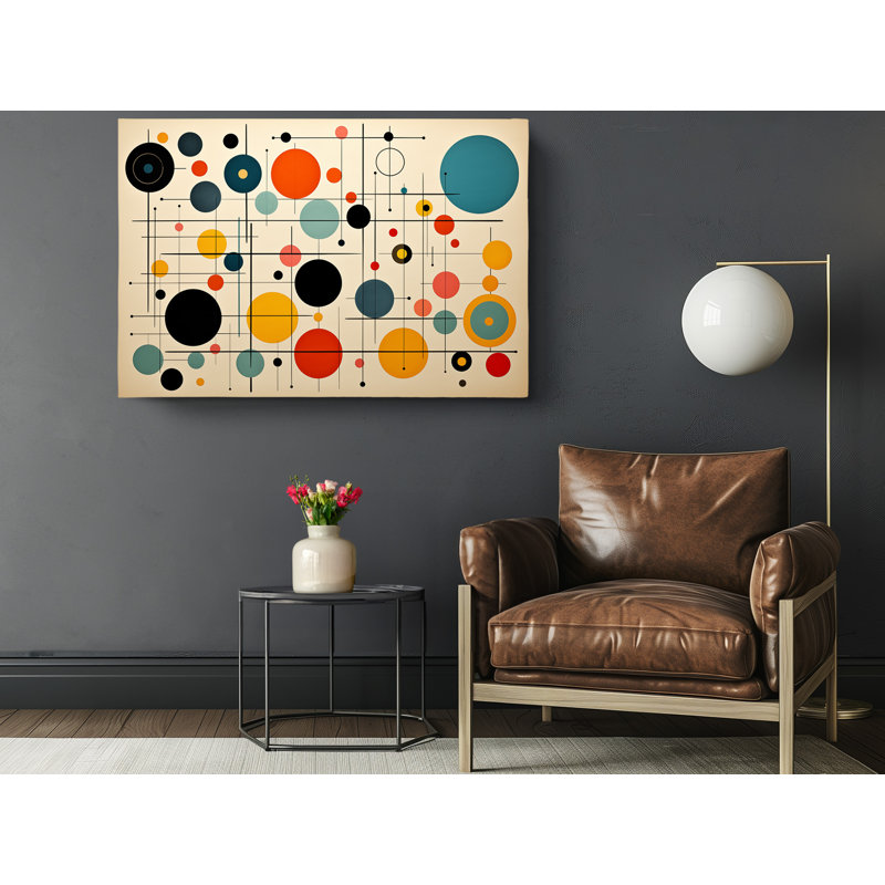 Reproduction de peinture de formes abstraites colorées, art mural moderne pour la maison et le bureau, reproduction de peinture