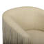 Chaise pivotante en cuir végétalien Shag Me
