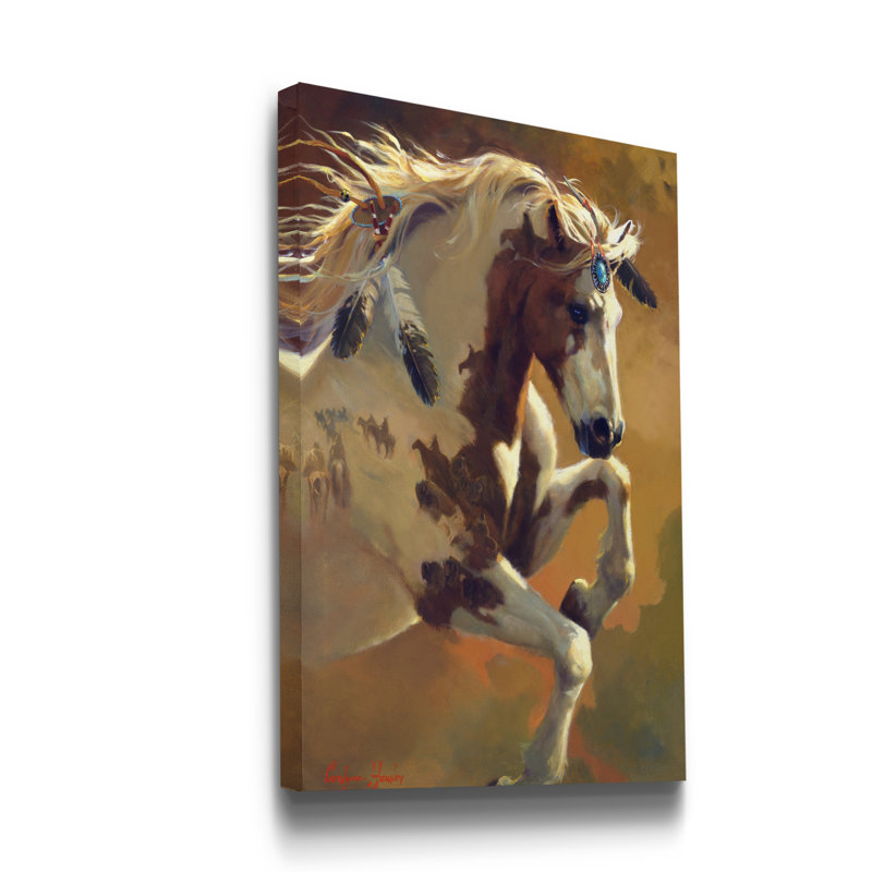 Wild Heart - Impression sur toile tendue, H 20 po x l 16 po x P 1 po