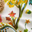 Ensemble de 2 rideaux à motif floral Mid Century-1050334071-1050334056