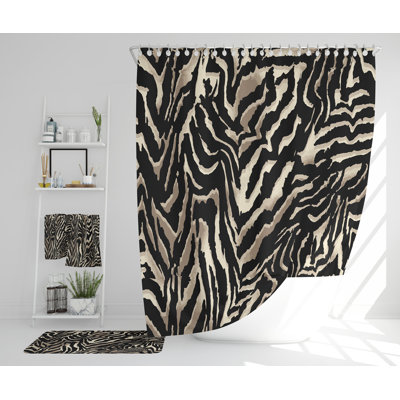 Navjot Polyester Shower Curtain Set