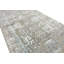 Hand-Knotted High-Quality Silver and Aqua Runner