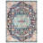Felty Oriental Power Loom Polypropylene Area Rug in Black/Teal-1939957882