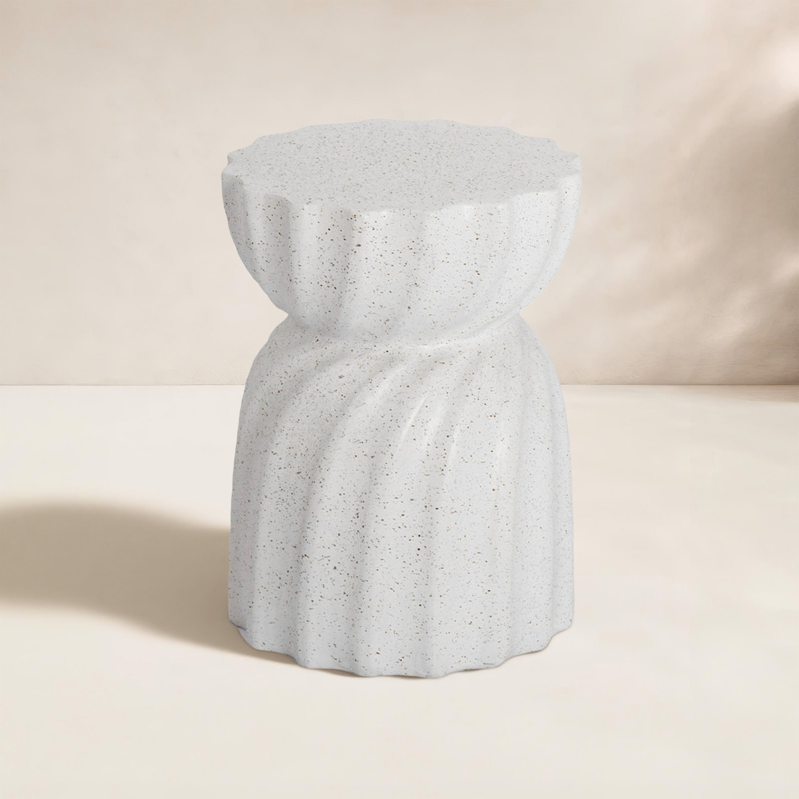 Canham Round 14.2'' Outdoor Side Table, 2, White