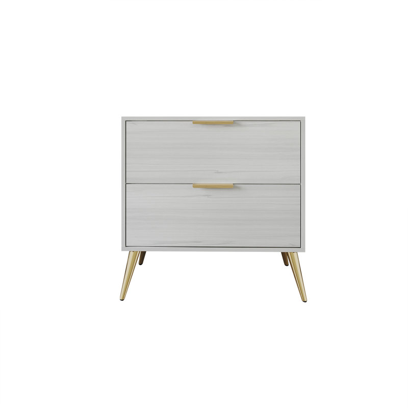 Rafiat 21.65'' W Nightstand, Light Gray