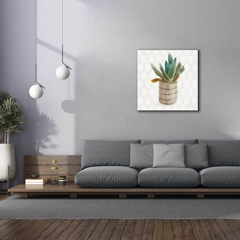 «Epic Graffiti 'Desert Greenhouse 13 Sq» par Danhui Nai, art mural sur toile, 37 po x 37 po