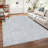 Modern Living Room Rug 6x9 Washable Rug Non Slip Rubber Backing Abstract Stripe Carpet Non Shedding Foldable for Bedroom Nursery Dining Room Grey-627502157-626354442