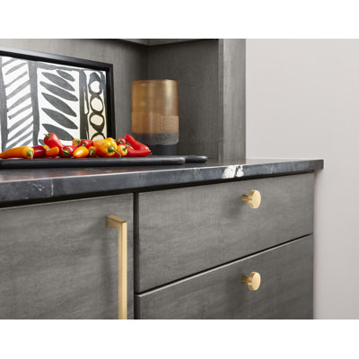 Bouton d'armoire bronze champagne 1-5 / 16 pouces (33mm) Blackrock