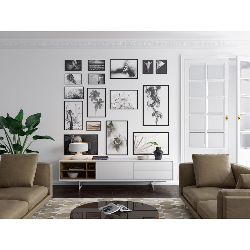 Baxter Media Console, White Matte