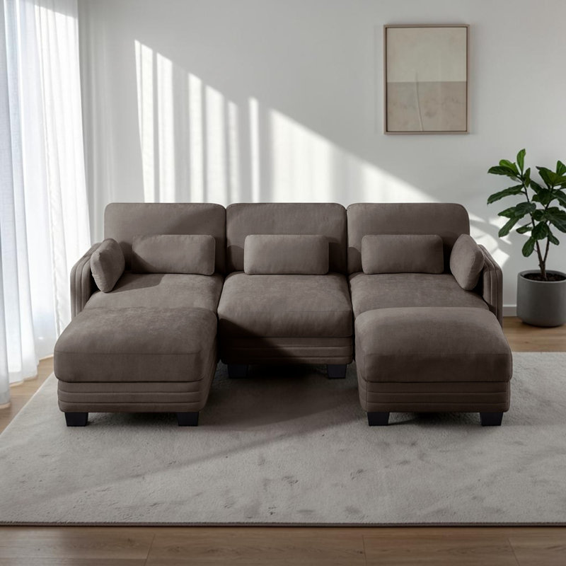 Canapé modulaire Modern, Brun
