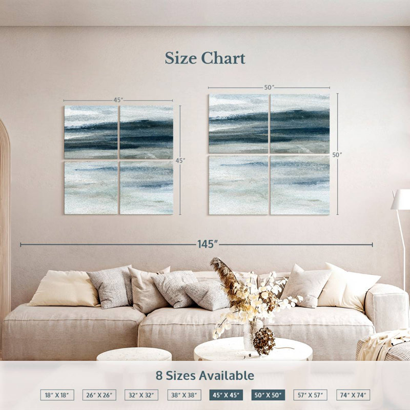 Avery Ocean Currents II, 50" H x 50" W