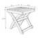 Santorini Fully Assembled All-Weather Recycled HDPE Outdoor Folding Side Table