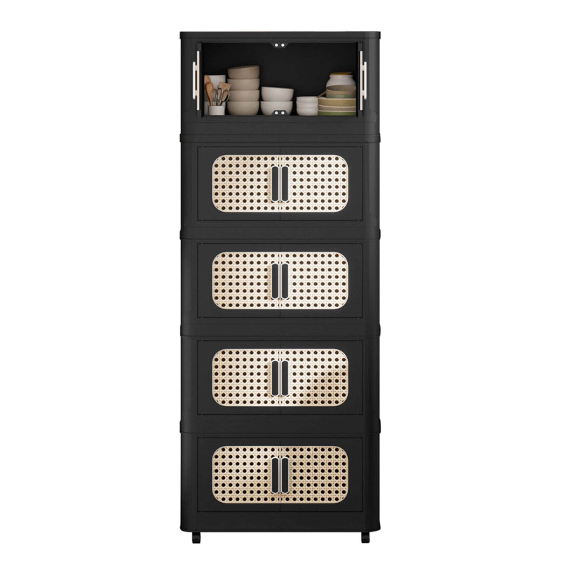 Armoire de rangement 20 po, Noir