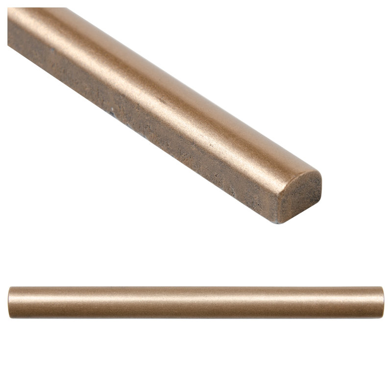 Carreau rond 0,5 po L x 6 po, Bronze