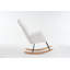 Fauteuil oscillant rembourré en tissu 055-Teddy