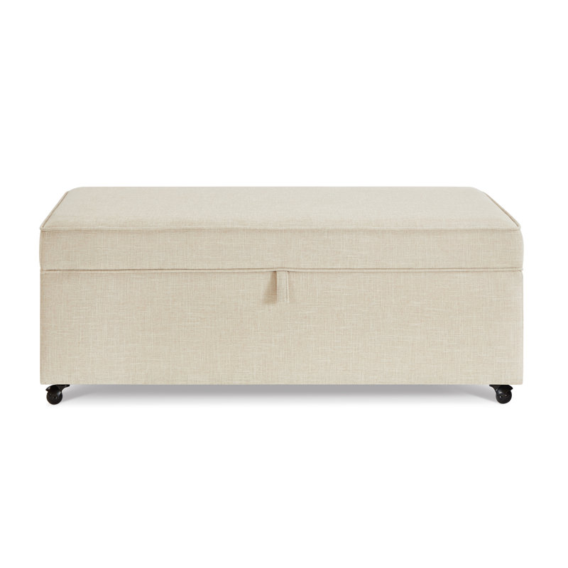 Grand repose-pieds de rangement avec roulettes Modern, Gruau