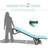 Outdoor Lounge Chair, 2 Pieces Aluminum Plastic Patio Chaise Lounge With 5 Position Adjustable Backrest And Wheels, All Weather Reclining Chair For Outdoor, Beach, Yard, Pool-570743246