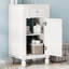 Ensemble de meuble-lavabo autoportant de 18 po avec lavabo en céramique, ensemble de meuble-lavabo simple autoportant avec porte à fermeture douce et tablette réglable-1398878184