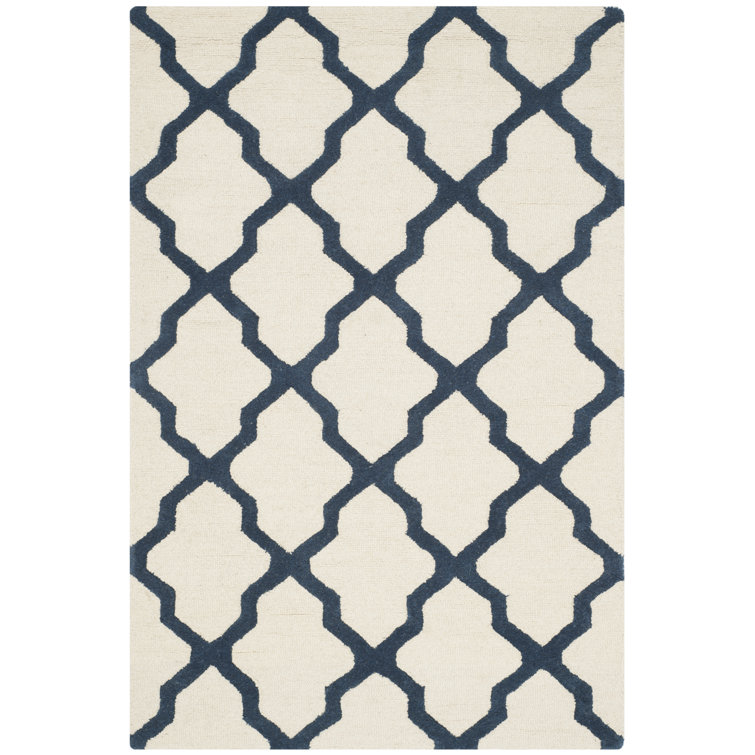 Darbonne Geometric Wool Hand Woven Area Rug